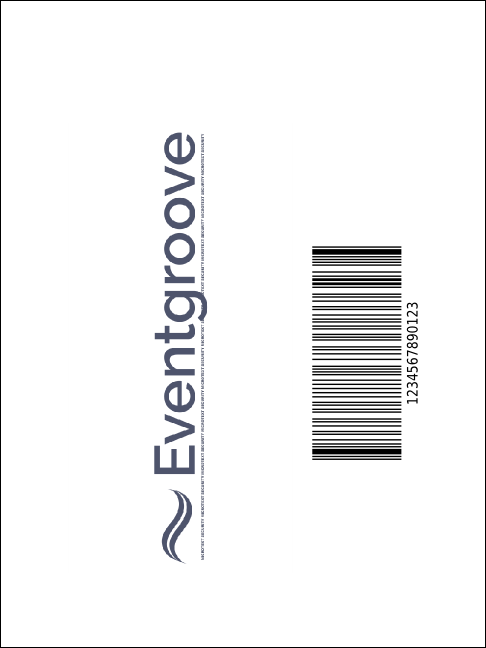 Black Tie Economy Event Badge Product Back