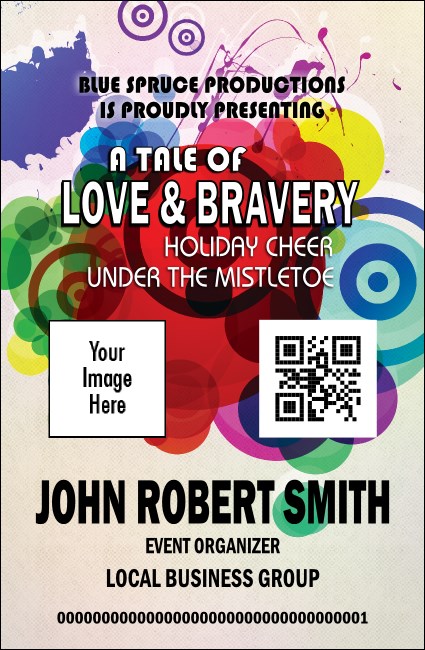 Color Circle VIP Event Badge Small Product Front