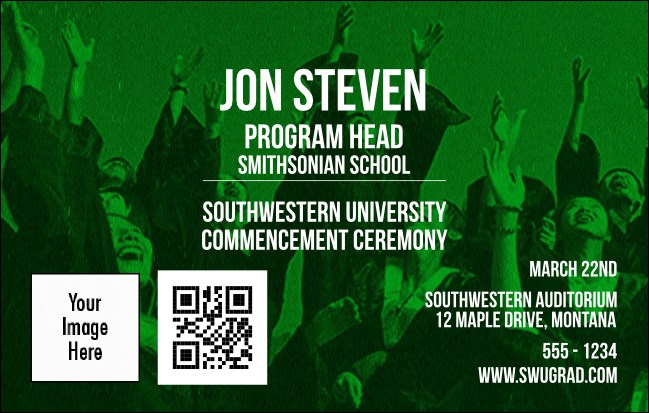 Graduation - Green VIP Event Badge Medium VIP Event Badge Medium Product Front