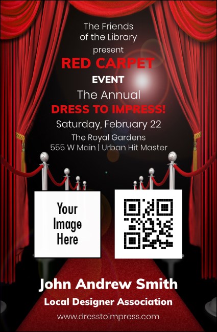 Red Carpet VIP Event Badge Small VIP Event Badge Small Product Front