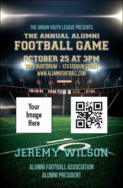 Football Lights VIP Event Badge Small