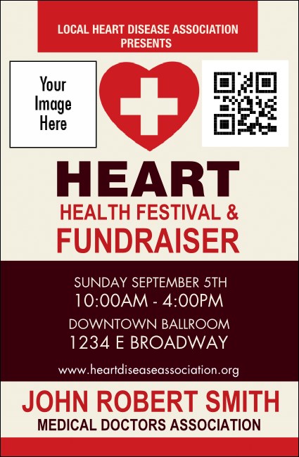 Heart Health VIP Event Badge Small