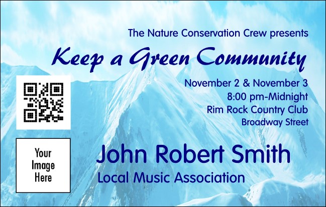 Nature Series - Mountain VIP Event Badge Medium Product Front