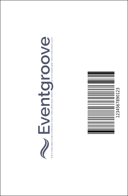 Book Fair VIP Event Badge Small Product Back