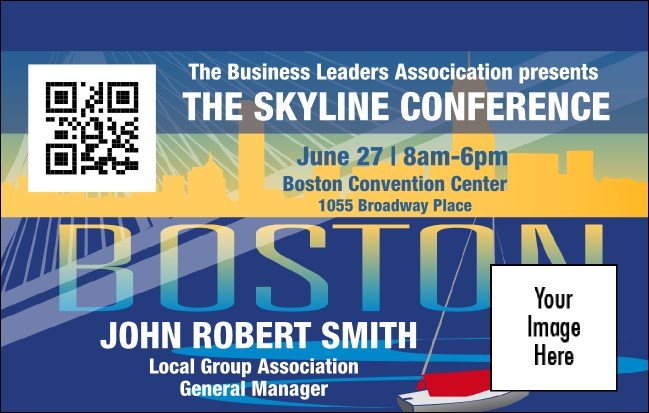 Boston VIP Event Badge Medium Product Front