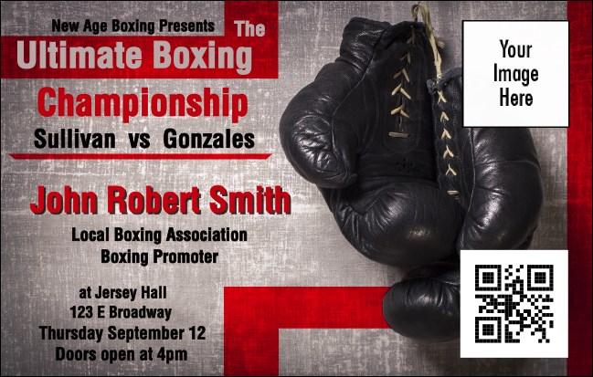 Boxing Gloves VIP Event Badge Medium Product Front