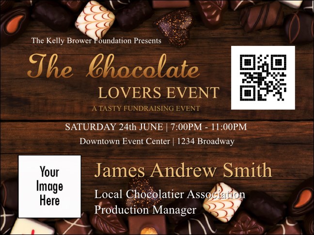 Chocolate Economy Event Badge Product Front