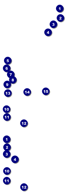 Golf Backswing Event Ticket Front Field Markers