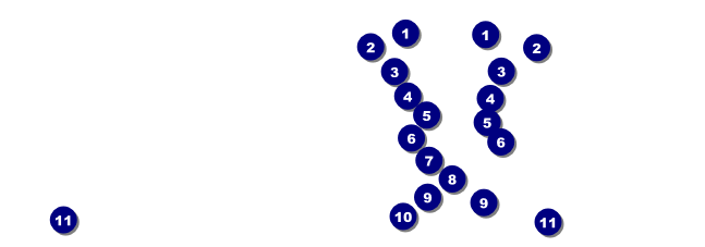 Christmas Bells General Admission Ticket 002 Front Field Markers
