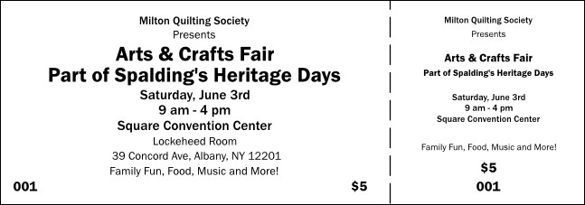 All Purpose General Admission Ticket 005 Product Front