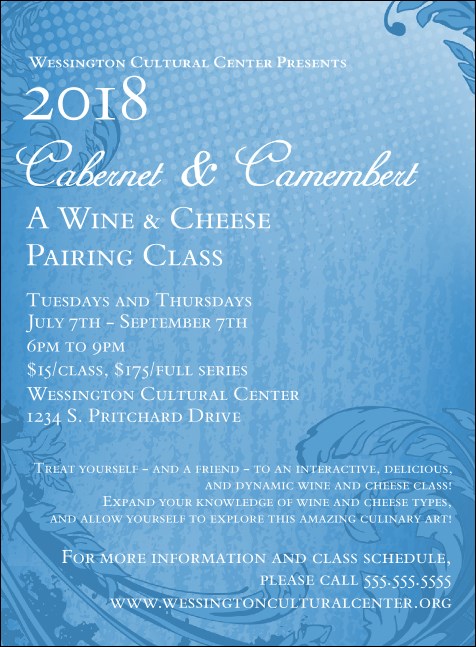 Year Classic Blue Invitation Product Front