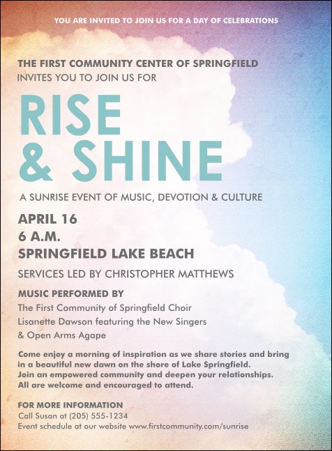 Clouds Invitation Product Front