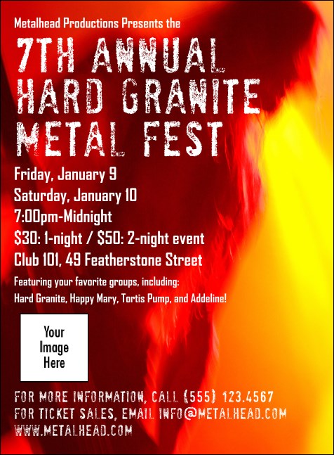 Heavy Metal Invitation Product Front