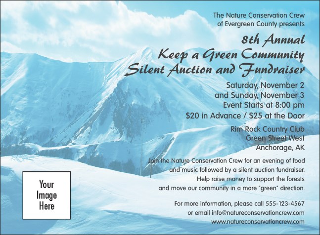 Nature Series - Mountain Invitation Product Front