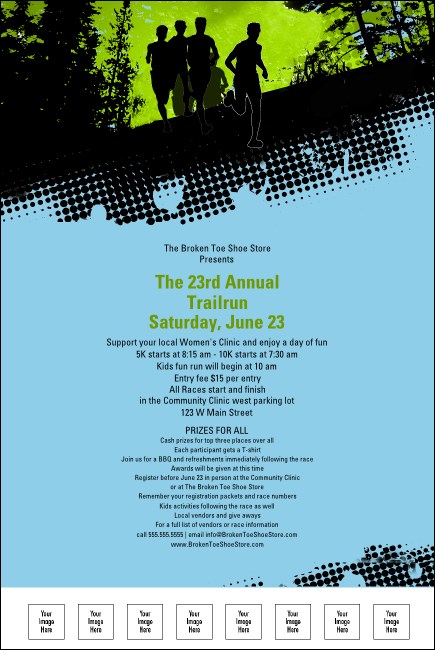 Trail Running Race Poster Product Front