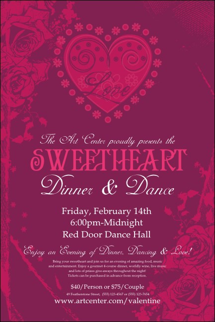 Valentine Heart Poster Product Front