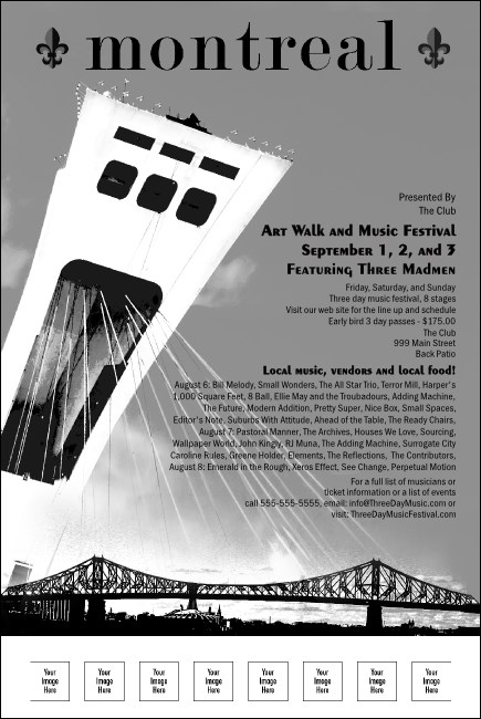 Montreal Poster (black and white)