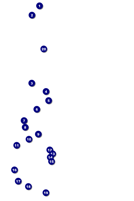 Sports Poster 001 in Blue and Gold Front Field Markers