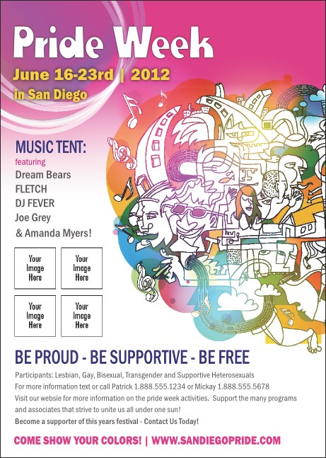 LGBT Pride Postcard Product Front