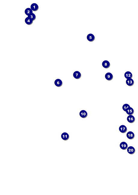 Oakland Postcard Front Field Markers