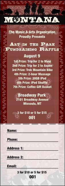 Montana Raffle Product Front