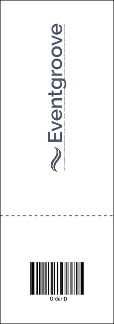 Ski Race Raffle Ticket Product Back