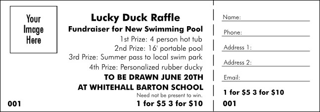 Color Logo Raffle Ticket 001 Product Front