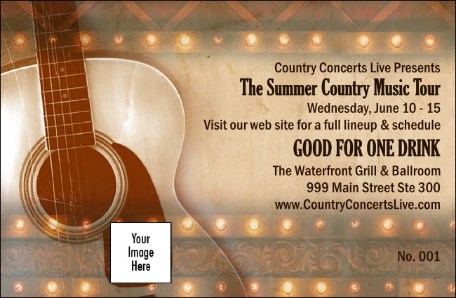 Natural Riffs Drink Ticket Product Front