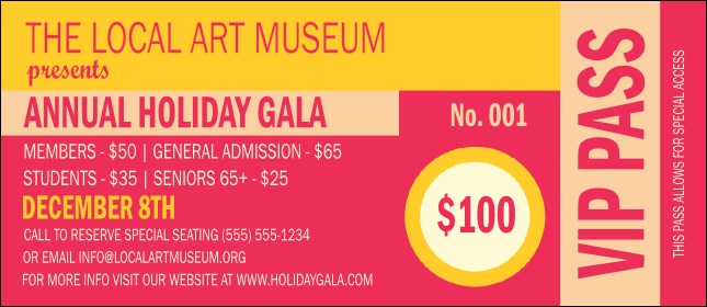 Circle Gala VIP Pass Product Front