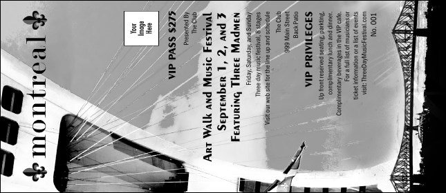 Montreal VIP Pass (black and white) Product Front