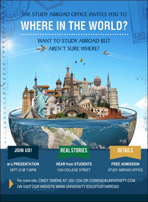 World Travel Invitation Product Front