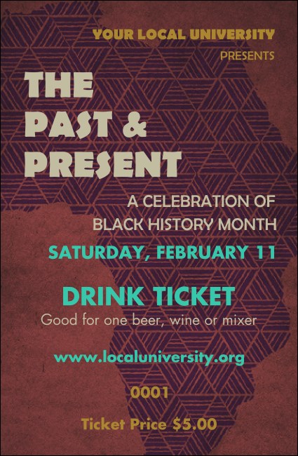 Africa Drink Ticket Product Front