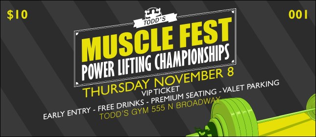 Power Lifting VIP Pass Product Front