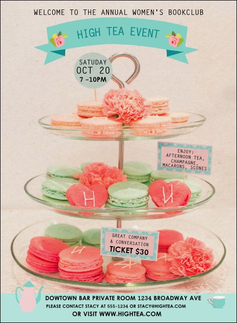 High Tea Invitation Product Front