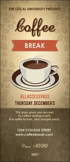 Coffee VIP Pass Product Front