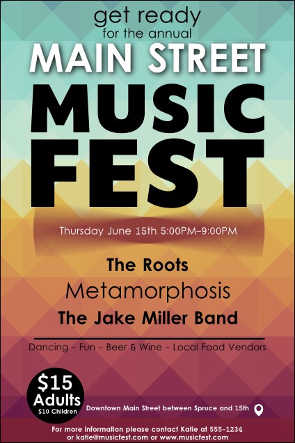 Music Festival Poster Product Front