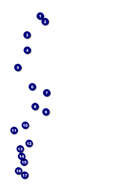 Abstract Lights Club Flyer Front Field Markers