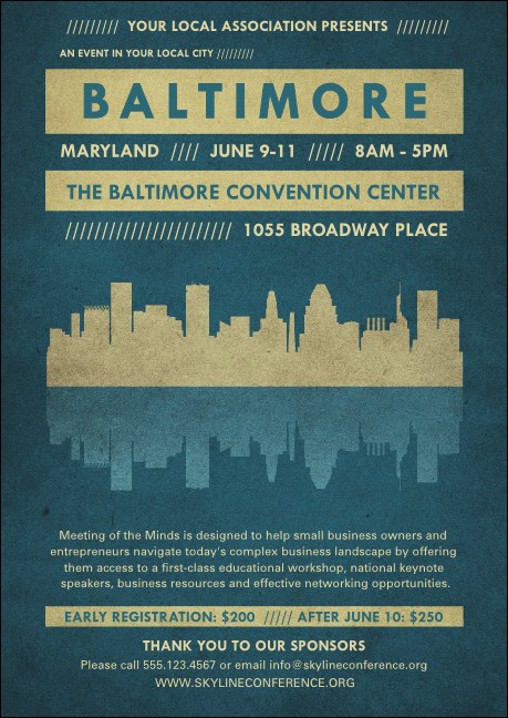 Baltimore Club Flyer Product Front