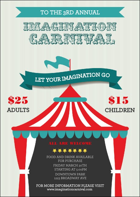 Carnival Monkey Club Flyer Product Front